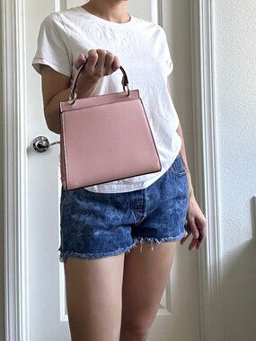 Olga Berg Pink Gold chain Handbag Double Bag